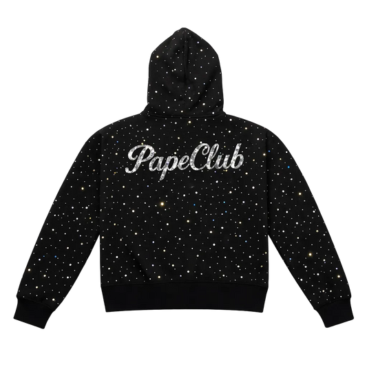 Pape Club VVS Black Studded Zip Up