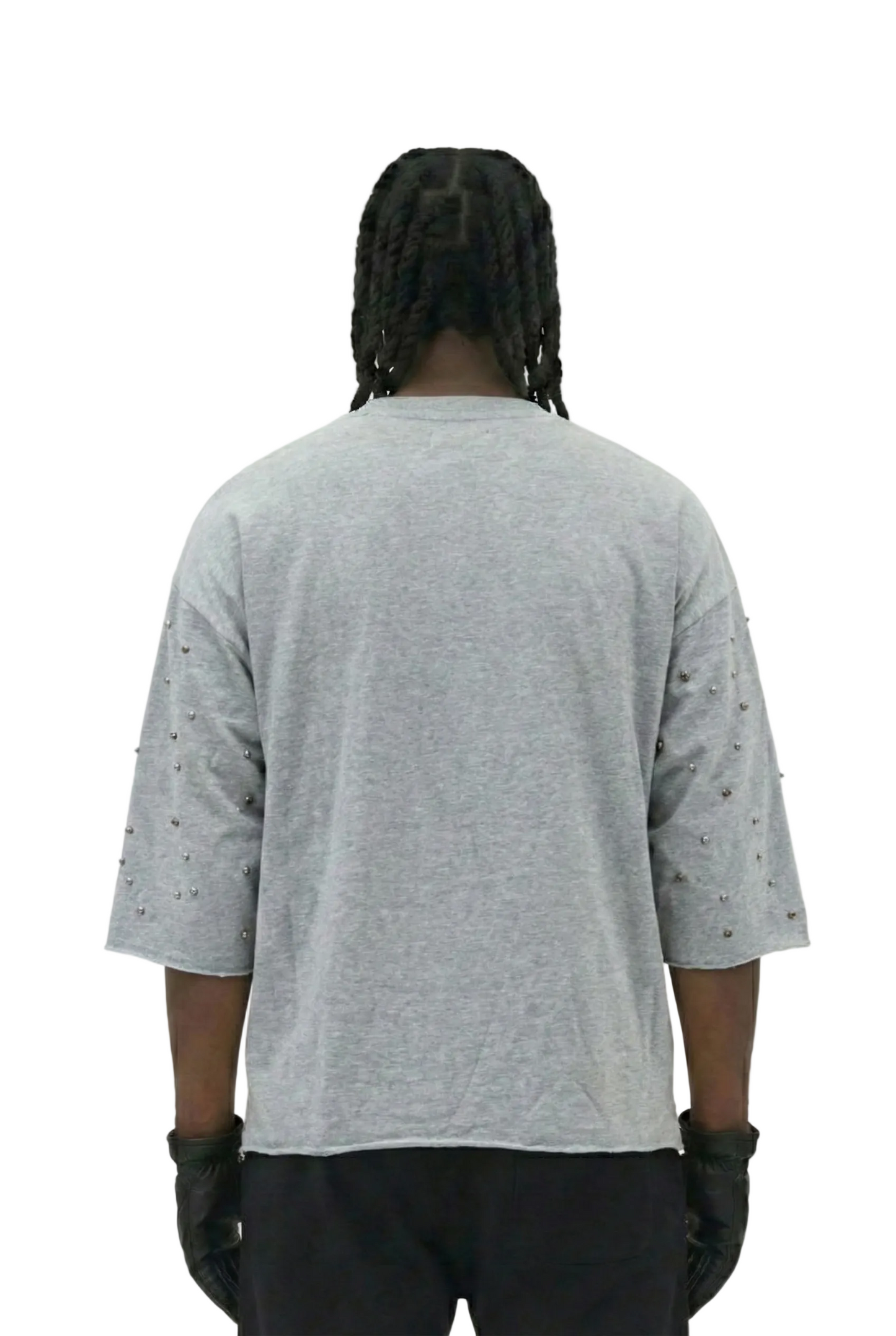 PETTI SN/ Jersey 3/4 Sleeve Crop Top Tee