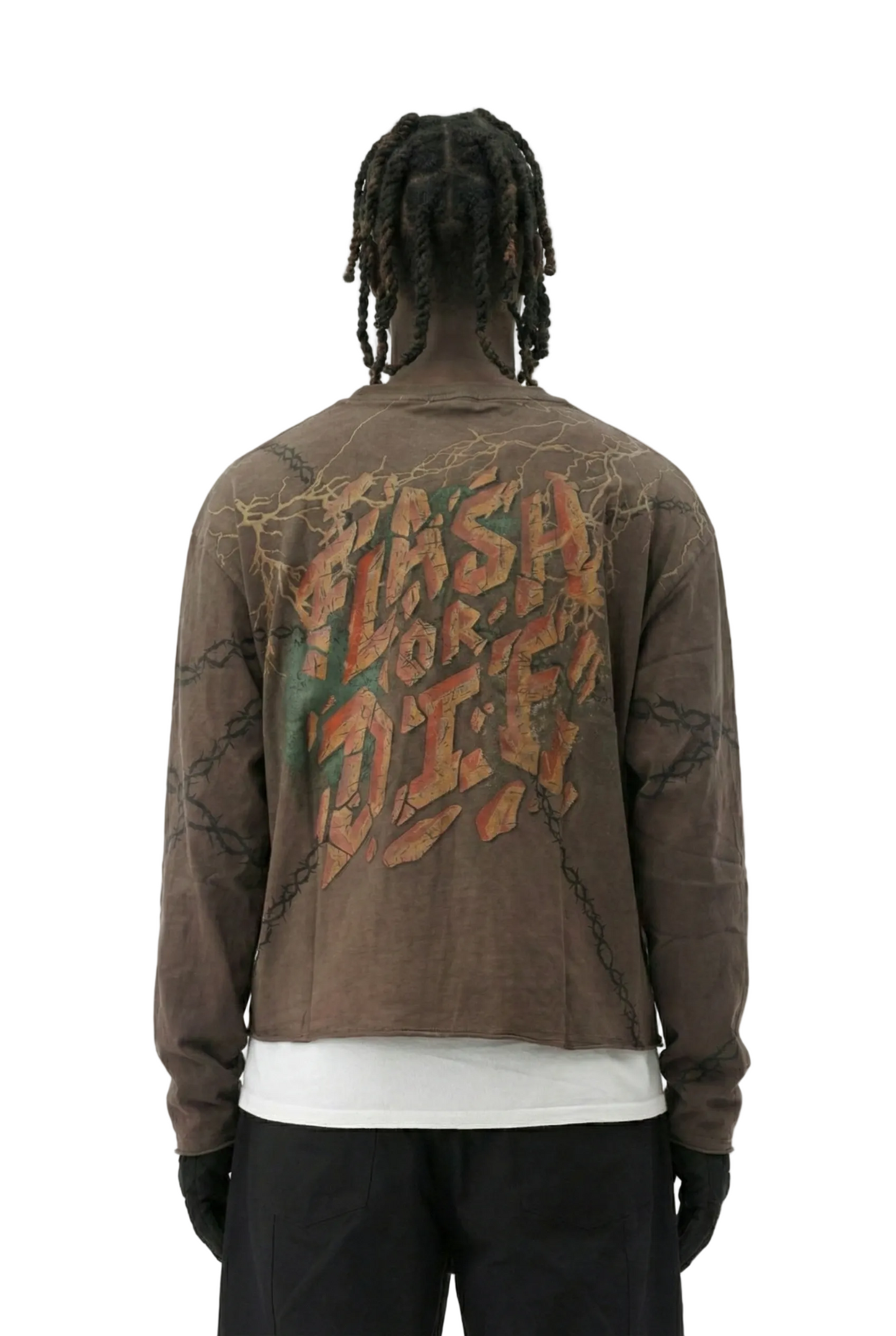 HARDY S/N Jersey Long Sleeve Crop Top Tee